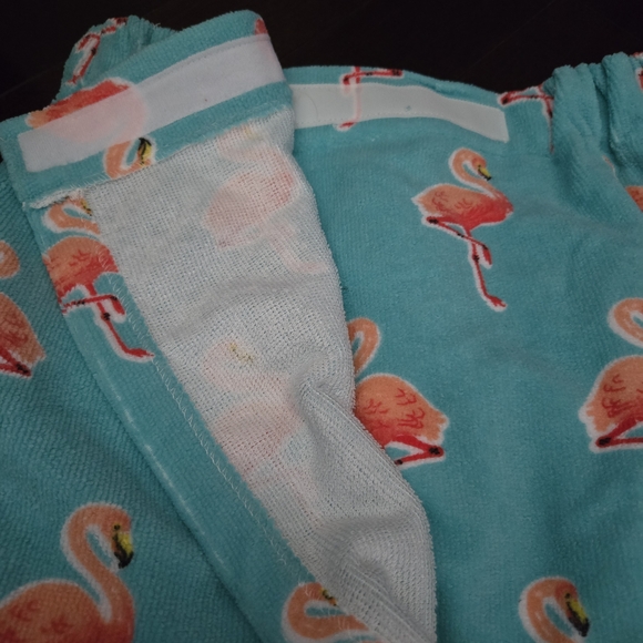 Flamingo Print Wrap Robe - Picture 2 of 2